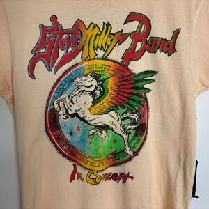 Made Worn Steve Miller Band “In Concert” Sun Bleach Tee NWT Size S